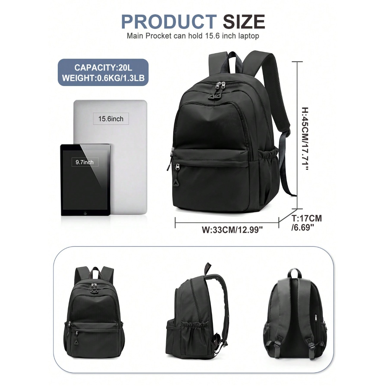 Middle School & High School St - Laptop Backpack 15.6 recension och pris