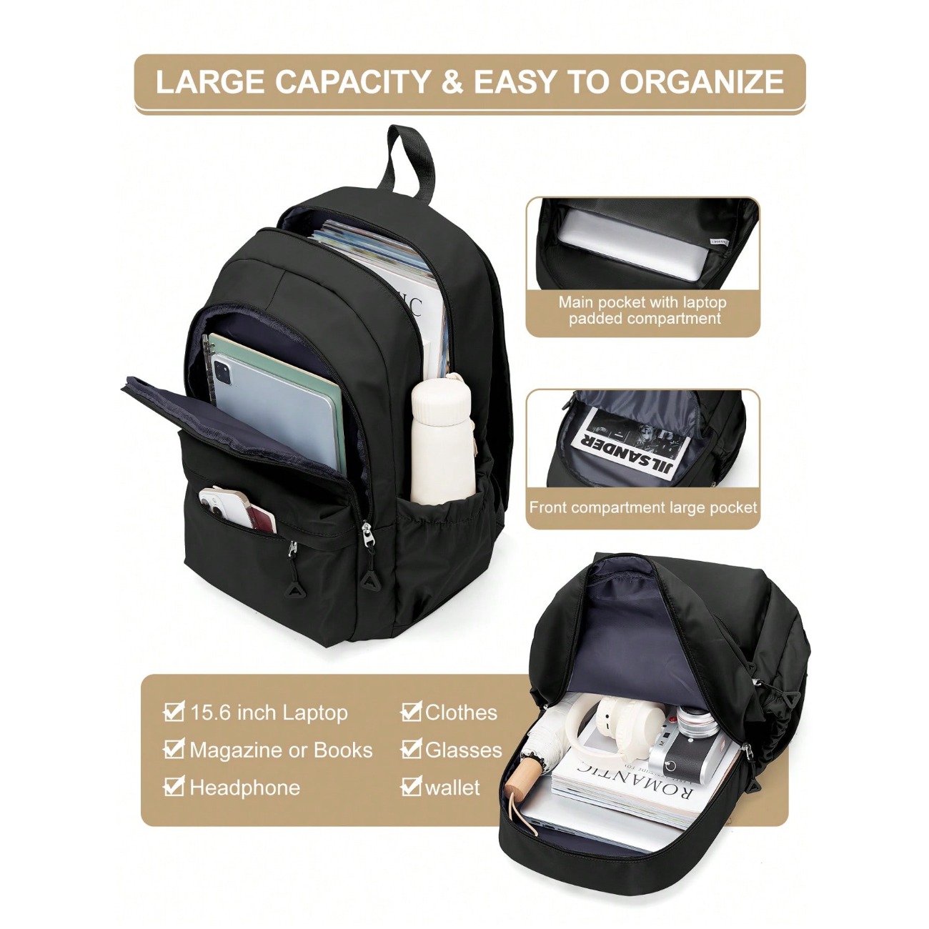 Middle School & High School St - Laptop Backpack 15.6 recension och pris