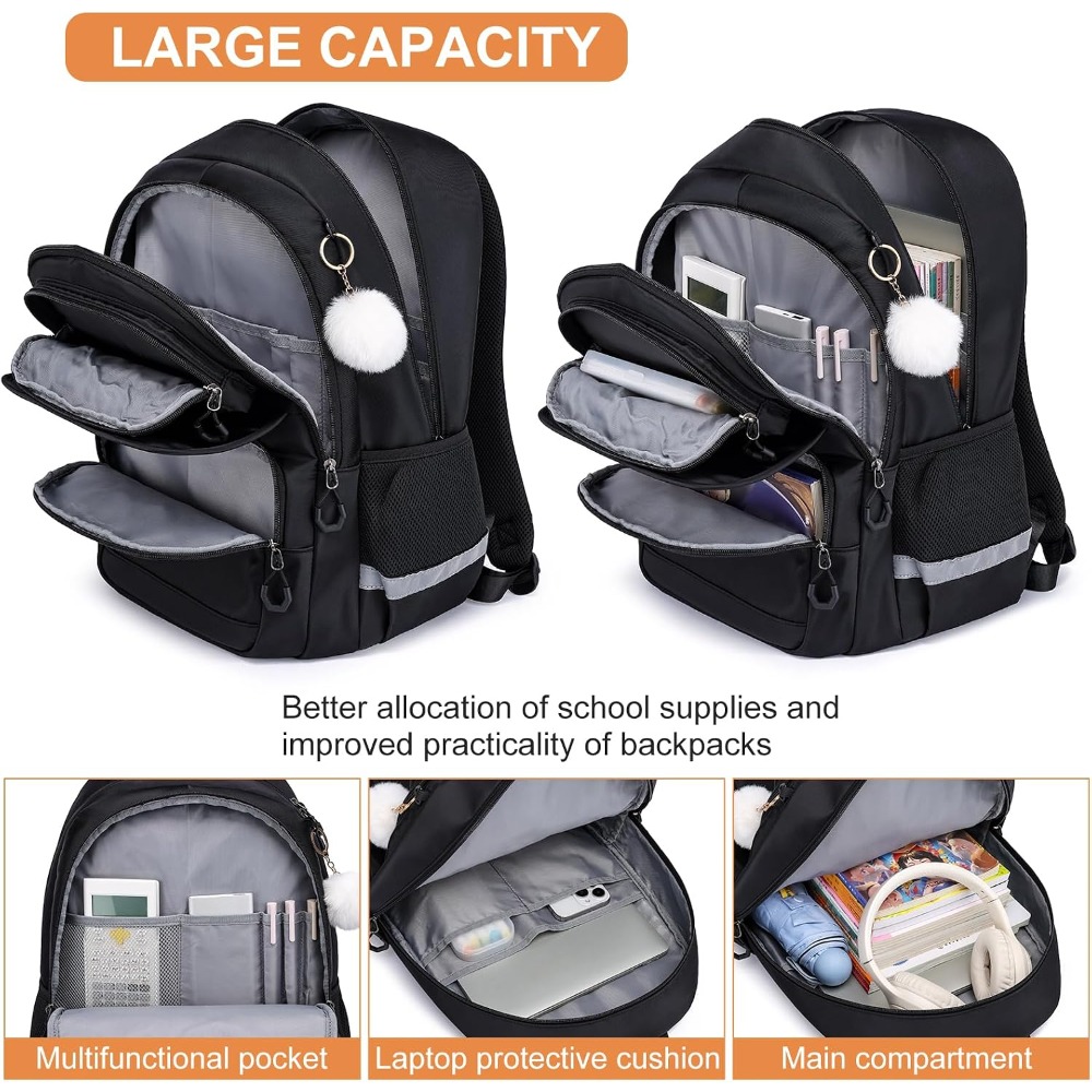 Lightweight 17.3 Inch Backpack - School Backpack Teen recension och pris